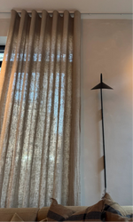 Load image into Gallery viewer, Natural dark linen, curtains - 1 panel
