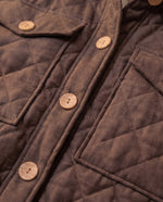 Load image into Gallery viewer, Quilted linen jacket Cocoa
