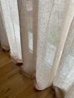 Charger l'image dans la galerie, Voile de lin naturel coloris beige - 1 panneau
