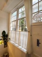 Charger l'image dans la galerie, Linen Cafe Curtain – Half Window
