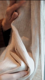 Load image into Gallery viewer, Light Flax thick linen 285G/M²
