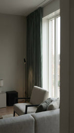 Load image into Gallery viewer, Custom Made Linen Blackout &amp; Dimout Curtains - Aquamarine colour - 1 panel
