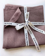 Load image into Gallery viewer, Taupe 100% Linen Napkins (Set of 4) – 45x45 cm

