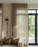 Load image into Gallery viewer, Natural dark linen, curtains - 1 panel
