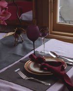Load image into Gallery viewer, Table runner from soft linen in Graphite 40x180cm
