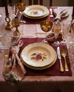 Load image into Gallery viewer, Peonies Flowers 100% Linen Napkins (Set of 4) – Soft European Flax Linen, 45x45 cm
