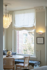 Load image into Gallery viewer, Relaxed Linen Roman Blinds Off-White
