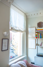 Load image into Gallery viewer, Relaxed Linen Roman Blinds Off-White
