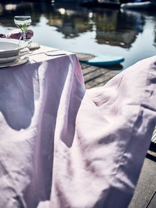 Lilac Tablecloth from soft natural linen