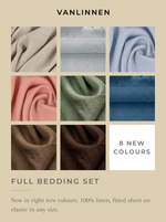 Load image into Gallery viewer, Natural linen bedding set from natural colour of flax
