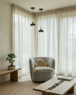 Load image into Gallery viewer, Natural linen sheer tulle in Natural colour - 1 panel
