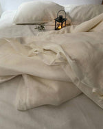 Load image into Gallery viewer, White bedding set from soft linen
