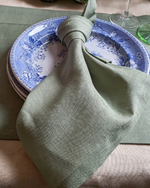 Load image into Gallery viewer, Linen napkins in Olive
