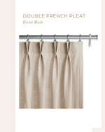 Load image into Gallery viewer, Oatmeal natural curtains, sheer drapes - 1 panel
