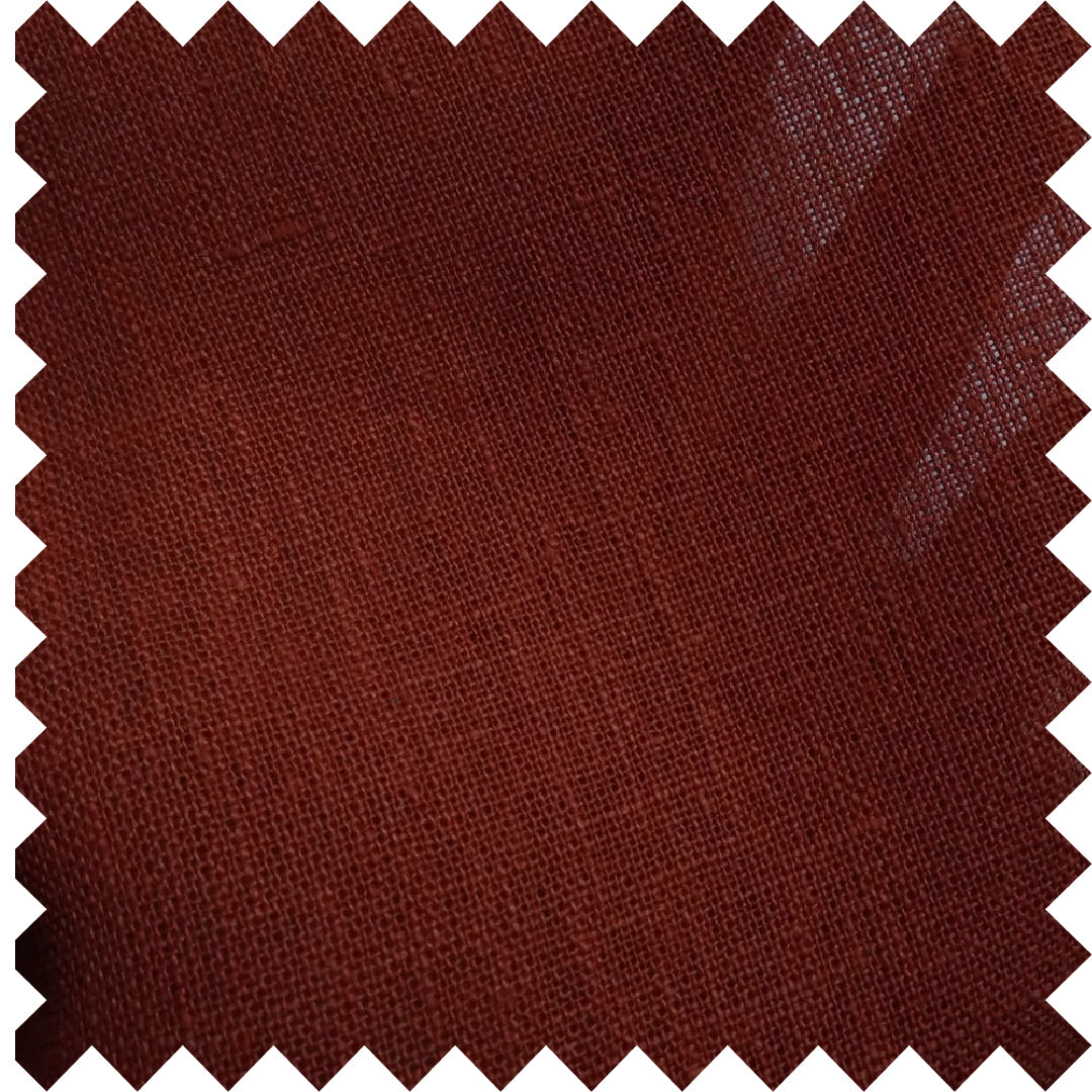 Thick natural linen Burgundy 250G/M²